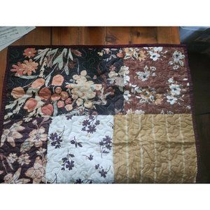 Country Living Fall Floral Reversible Sham 2 per set Warm Spice Tones 6789623